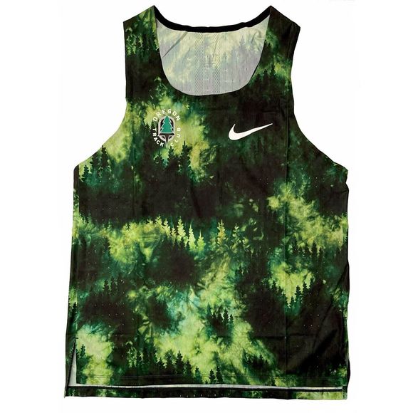 Nike CW1162 Women's Sz M Green Oregon Track Club AeroSwift Running Tank Top $80 - Picture 1 of 5